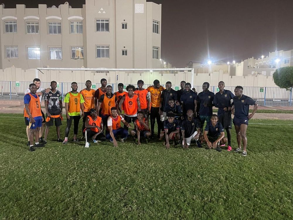 We Bring Delivery team football match on the pitch